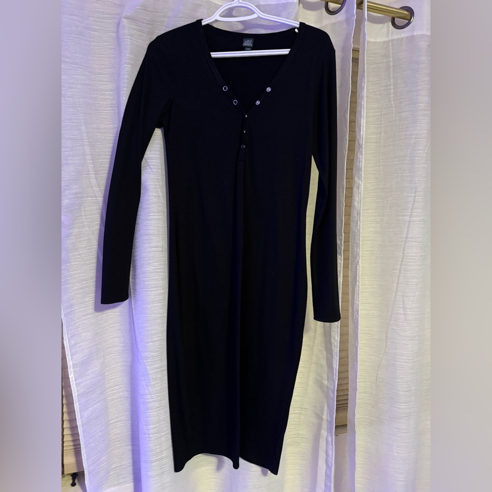 Wild Fable Black Long Sleeve Dress